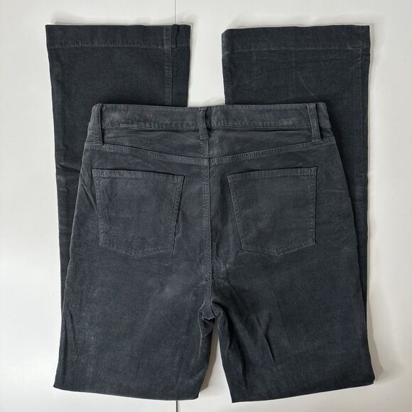 Talbots Flawless Five Pocket Corduroy Pants Sz 10 Flare Leg Gray Fall Winter - Picture 3 of 13